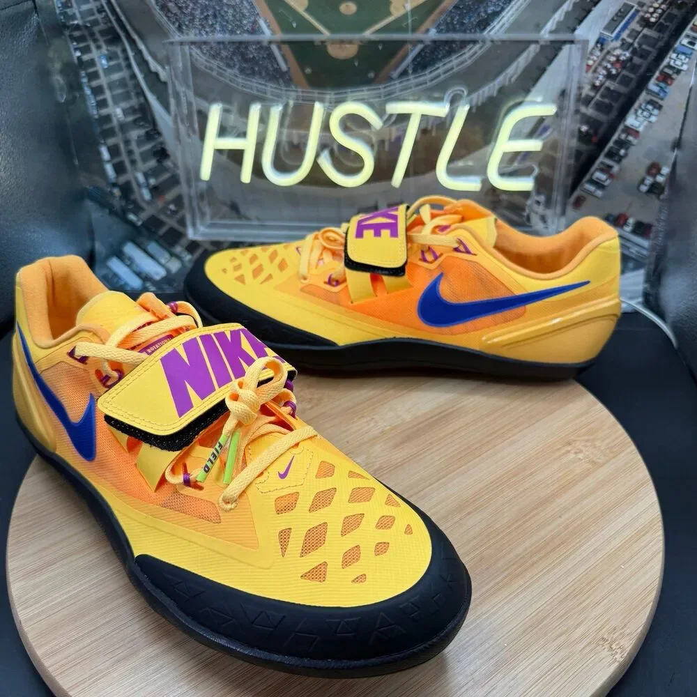 Nike Zoom Rotational 6 Track and field Citron Pulse Indigo Burst Men Sz 10.5 NEW